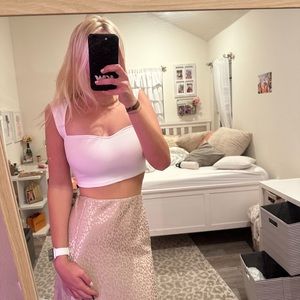 White Crop top